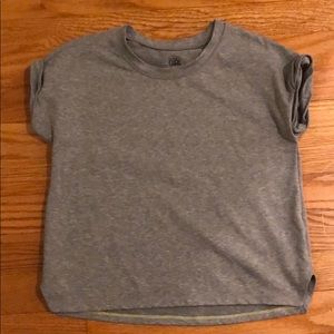 Grey athletic top